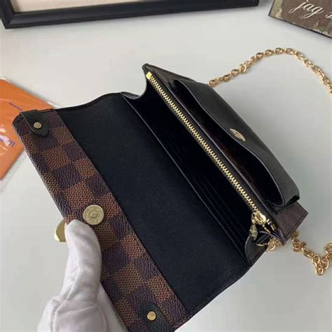 long lv wallet with chain|louis vuitton wallet on chain.